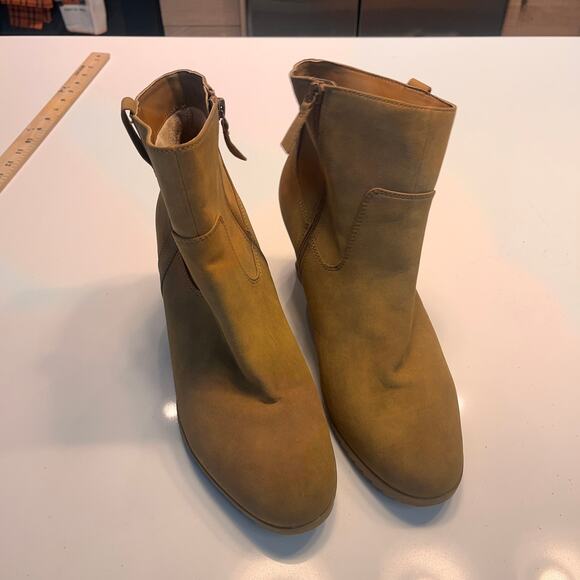 NEW Soul Naturalizer Brown Haley West Round Toe Zipper Wedge Bootie Size 12 - Picture 4 of 12